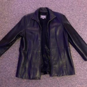Black 100% Pure leather jacket by Wilsons Leather in size Large
